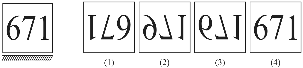 671 with water below, and four answer figures.